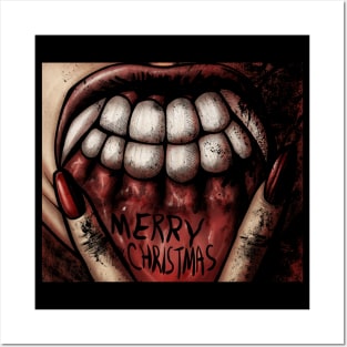 Vampire Merry Christmas Posters and Art